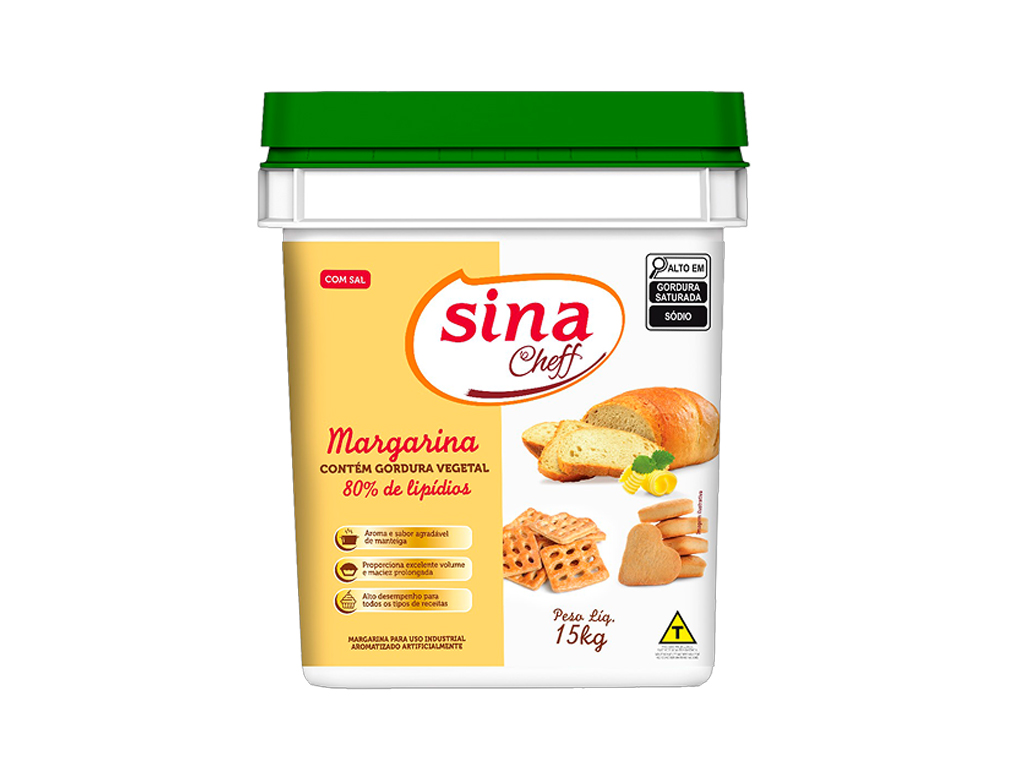 MARGARINA COM SAL 80 % SINA (BD 15 KG)
